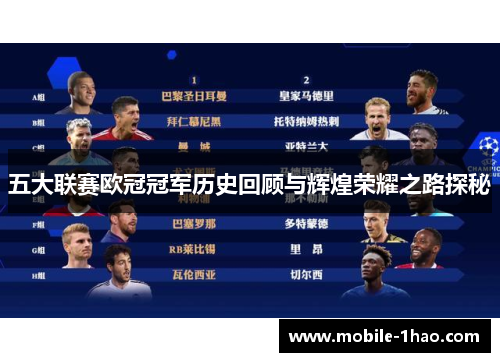 五大联赛欧冠冠军历史回顾与辉煌荣耀之路探秘