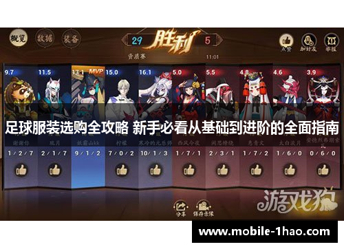 足球服装选购全攻略 新手必看从基础到进阶的全面指南