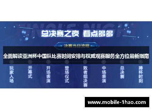 全面解读亚洲杯中国队比赛时间安排与权威观赛服务全方位最新指南
