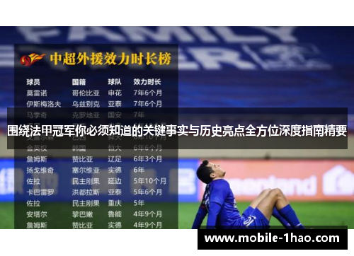 围绕法甲冠军你必须知道的关键事实与历史亮点全方位深度指南精要
