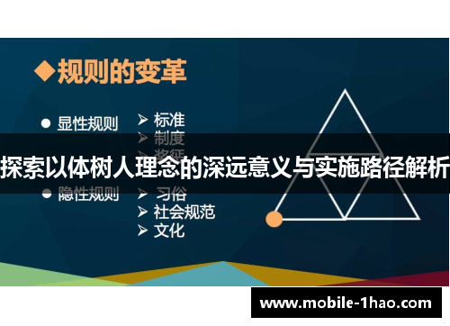 探索以体树人理念的深远意义与实施路径解析 探索以体树人理念的深远意义与实施路径解析